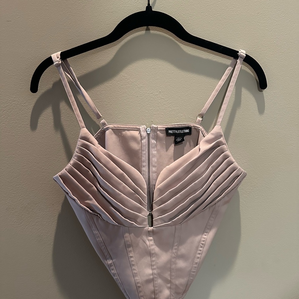 PrettyLittleThing Pink Corset Top